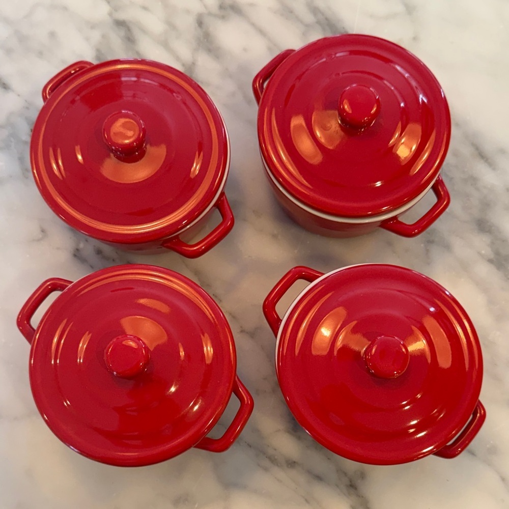 Martha Stewart Red Mini Casserole Dish Set of 4